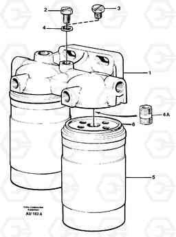 22751 Fuel filter L150C S/N 2768-SWE, 60701-USA, Volvo Construction Equipment