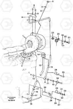 68072 Turbocharger with fitting parts L150C S/N 2768-SWE, 60701-USA, Volvo Construction Equipment