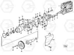 23578 Pump drive. L150C S/N 2768-SWE, 60701-USA, Volvo Construction Equipment