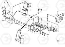 34547 Exhaust system, silencer L150C S/N 2768-SWE, 60701-USA, Volvo Construction Equipment