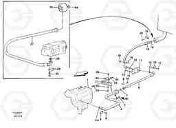 53871 Hydraulic system, return line. L180C S/N 2533-SWE, 60465-USA, Volvo Construction Equipment