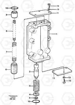 15413 Pressure limiting valve L180C S/N 2533-SWE, 60465-USA, Volvo Construction Equipment