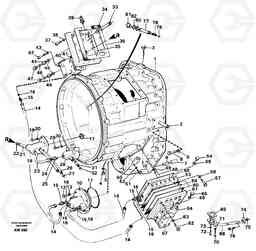 95654 Converter housing with fitting parts L180C S/N 2533-SWE, 60465-USA, Volvo Construction Equipment