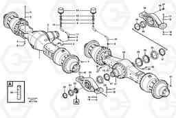 85516 Planet shafts with fitting parts L220D SER NO 1001-, Volvo Construction Equipment