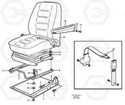 60108 Operator seat with fitting parts L220D SER NO 1001-, Volvo Construction Equipment