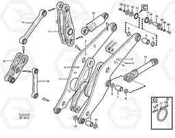 72114 Lifting frame work with assembly parts L220D SER NO 1001-, Volvo Construction Equipment