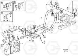 48083 Hydraulic system, feed and return lines L220D SER NO 1001-, Volvo Construction Equipment