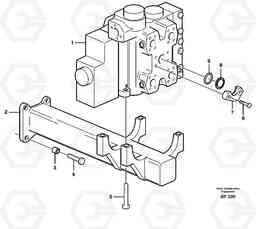 28085 Control valve with fitting parts. L220D SER NO 1001-, Volvo Construction Equipment