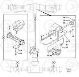 95068 Axle cradles and mountings EW70 TYPE 262, Volvo Construction Equipment