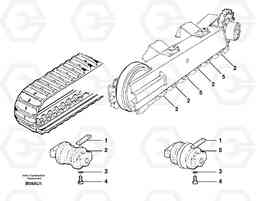1950 Track rollers ( rubber tracks ) EC70 TYPE 233, Volvo Construction Equipment