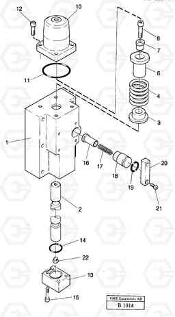 106515 Four way valve outrigger / dozer blade EW230 ?KERMAN ?KERMAN EW230 SER NO - 1447, Volvo Construction Equipment