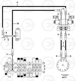 33205 Hydr. circuit. ( stabiliser ) EW50VV TYPE 256, Volvo Construction Equipment
