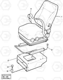 6571 Operator seat with fitting parts A20 VOLVO BM A20, Volvo Construction Equipment