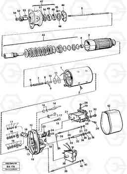 18710 Starter motor A20 VOLVO BM A20, Volvo Construction Equipment