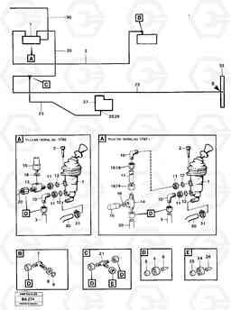 86128 Pneumatic system: parking brake, tractor A20 VOLVO BM A20, Volvo Construction Equipment