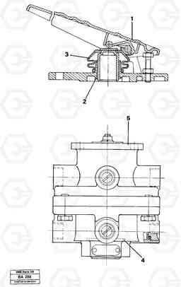 18964 Footbrake valve A20 VOLVO BM A20, Volvo Construction Equipment
