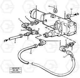 41595 Steering gear with connecting parts A20 VOLVO BM A20, Volvo Construction Equipment