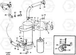 70757 Oilfilter and oil cooler A30 VOLVO BM VOLVO BM A30, Volvo Construction Equipment