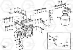 89061 Air-compressor with fitting parts A30 VOLVO BM VOLVO BM A30, Volvo Construction Equipment