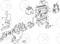 88425 Fuel injection pump drive A35 Volvo BM A35, Volvo Construction Equipment