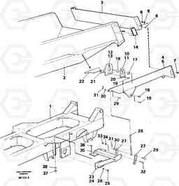 5896 Overhung tailgate A35 Volvo BM A35, Volvo Construction Equipment