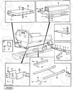 84059 Dumper basket with fitting parts A35 Volvo BM A35, Volvo Construction Equipment