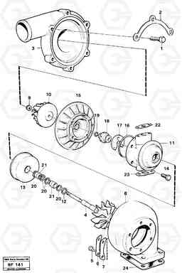 5437 Turbo charger A25B A25B, Volvo Construction Equipment