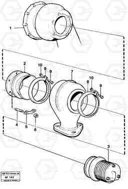24780 Exhaust pressure regulator with Fitting Parts A25B A25B, Volvo Construction Equipment