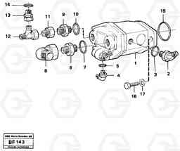 48410 Hydraulic pump with fitting parts A25B A25B, Volvo Construction Equipment