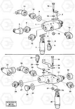 92693 Check valve with fitting parts A25B A25B, Volvo Construction Equipment
