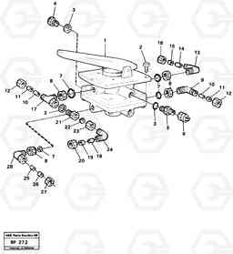 65457 Footbrake valve with mountings A25B A25B, Volvo Construction Equipment