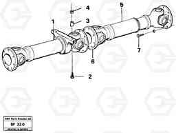 21525 Propeller shaft 4 x 4 A25B A25B, Volvo Construction Equipment