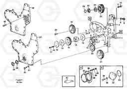 11881 Timing gear casing and gears A40 VOLVO BM VOLVO BM A40 SER NO - 1151/- 60026, Volvo Construction Equipment