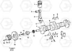 10892 Crankshaft and related parts A40 VOLVO BM VOLVO BM A40 SER NO - 1151/- 60026, Volvo Construction Equipment