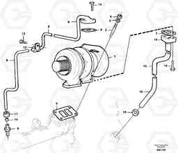 56404 Turbocharger with fitting parts A20C SER NO 3052-, Volvo Construction Equipment