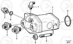 55600 Hydraulic pump with fitting parts A20C SER NO 3052-, Volvo Construction Equipment