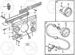 59365 Instrument panel, middle A25C, Volvo Construction Equipment