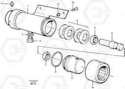 85755 Damping cylinder with fitting parts A25C, Volvo Construction Equipment
