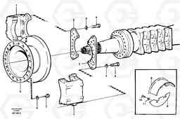 15896 Front wheel brake A30C, Volvo Construction Equipment
