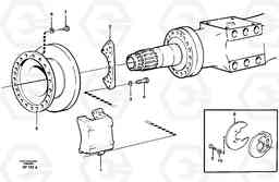 15898 Rear wheel brake, axle 2 A30C, Volvo Construction Equipment