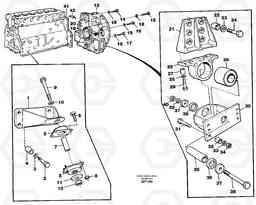 58892 Engine support and flywheel housing A30C, Volvo Construction Equipment