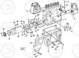 31524 Fuel injection pump with fitting parts A30C, Volvo Construction Equipment