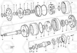 93253 Planetary gears and shafts A35C SER NO 4621-, SER NO USA 60001-, Volvo Construction Equipment