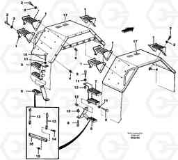 91021 Steps and ladder A35C SER NO 4621-, SER NO USA 60001-, Volvo Construction Equipment