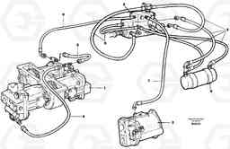 24570 Steering system, pipes and hoses A35C SER NO 4621-, SER NO USA 60001-, Volvo Construction Equipment