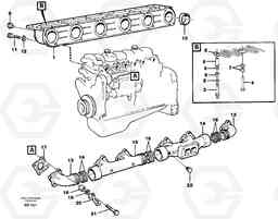 22637 Inlet manifold and exhaust manifold A40 SER NO 1201-, SER NO USA 60101-, Volvo Construction Equipment