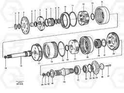 92259 Planetary gears and shafts A40 SER NO 1201-, SER NO USA 60101-, Volvo Construction Equipment