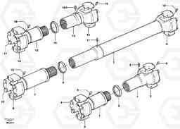 24666 Propeller shaft A40 SER NO 1201-, SER NO USA 60101-, Volvo Construction Equipment