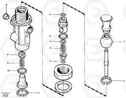 16218 Three-way valve A40 SER NO 1201-, SER NO USA 60101-, Volvo Construction Equipment