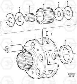 29560 Planet kit, stage 4 A35D, Volvo Construction Equipment